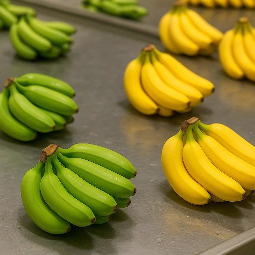 سردخانه موز رسیده و سبز